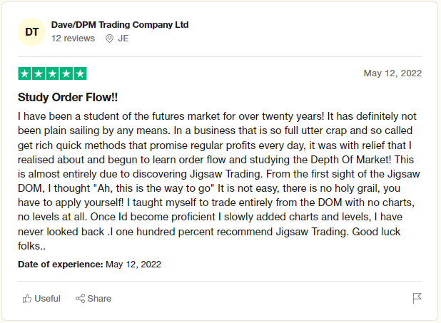 Trustpilot - Dave review